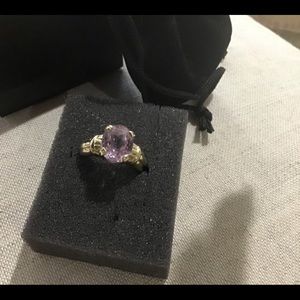 14K gold and pink Morganite ring